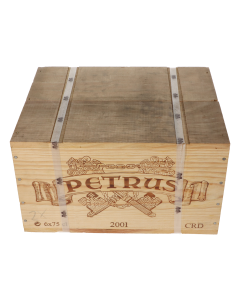 Chateau Petrus 2001 in 6er Holzkiste