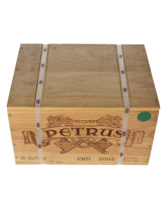 Chateau Petrus 2003 in 6er Holzkiste