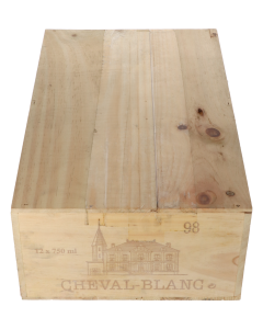 Chateau Cheval Blanc 1998 in 12er Holzkiste 