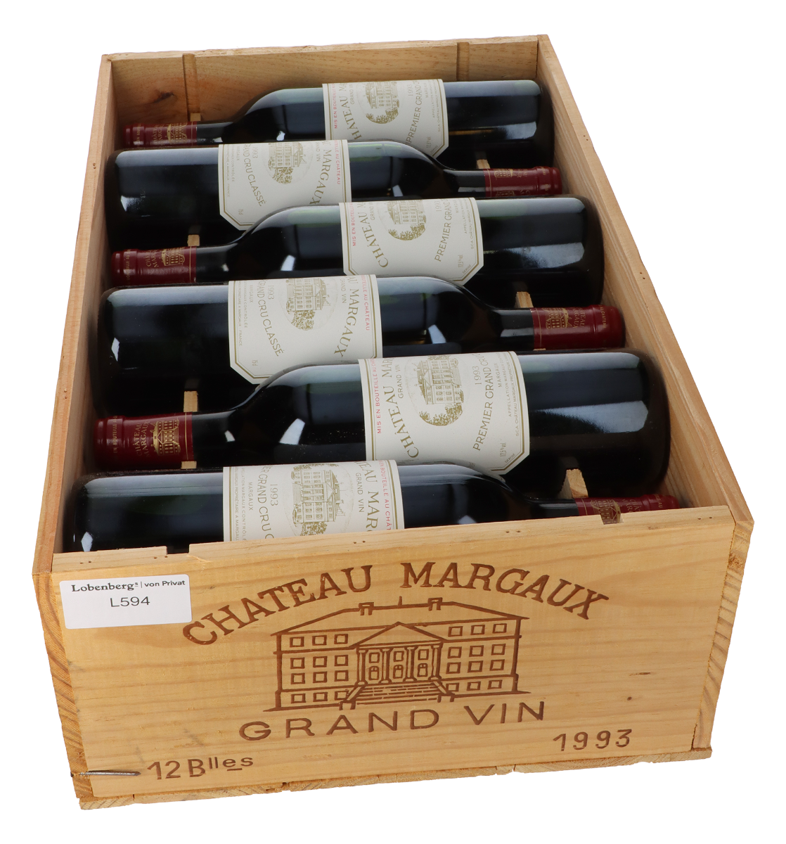 Château Margaux 1993 in 12er Holzkiste