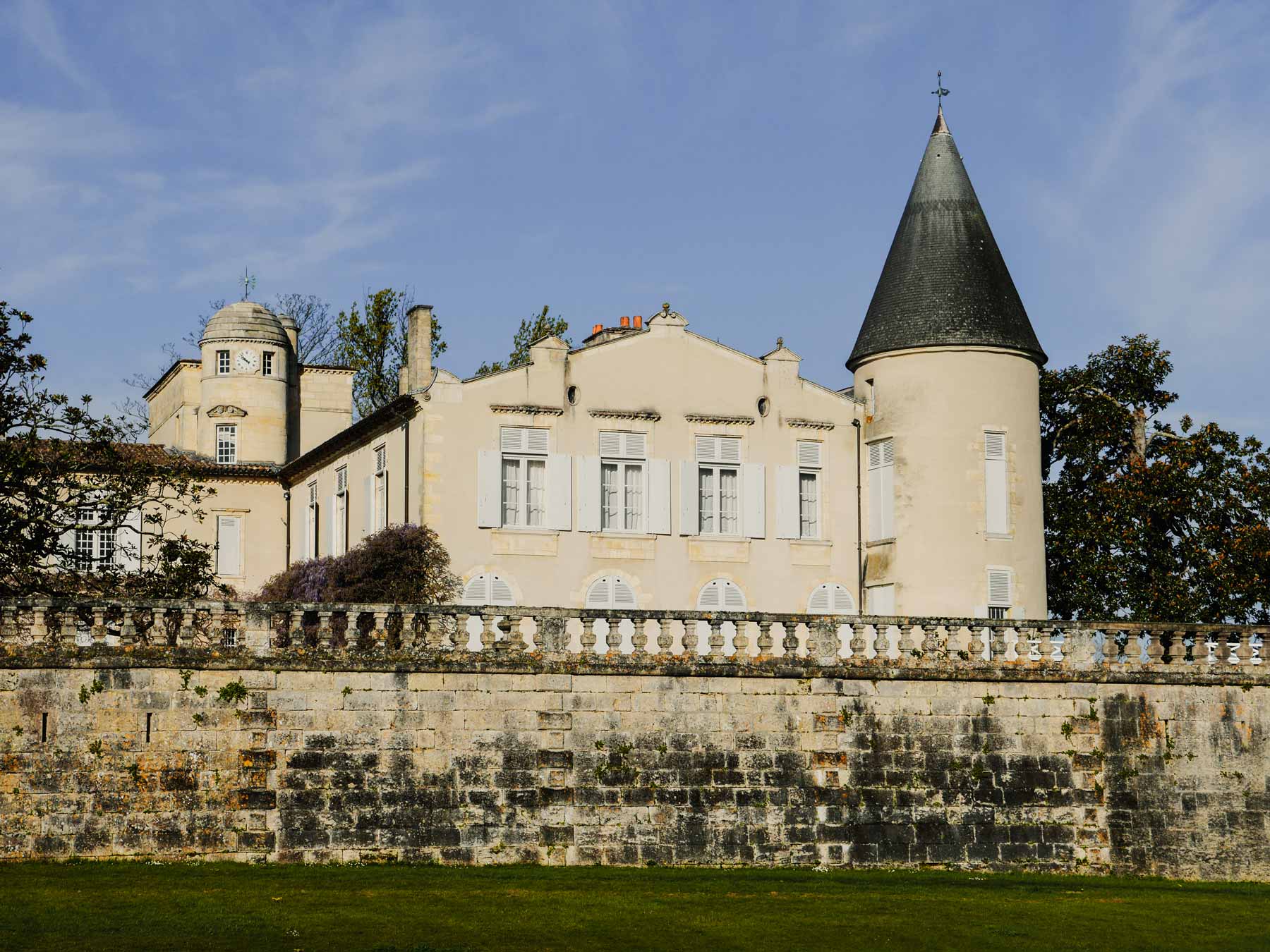 Blick auf das Weingut